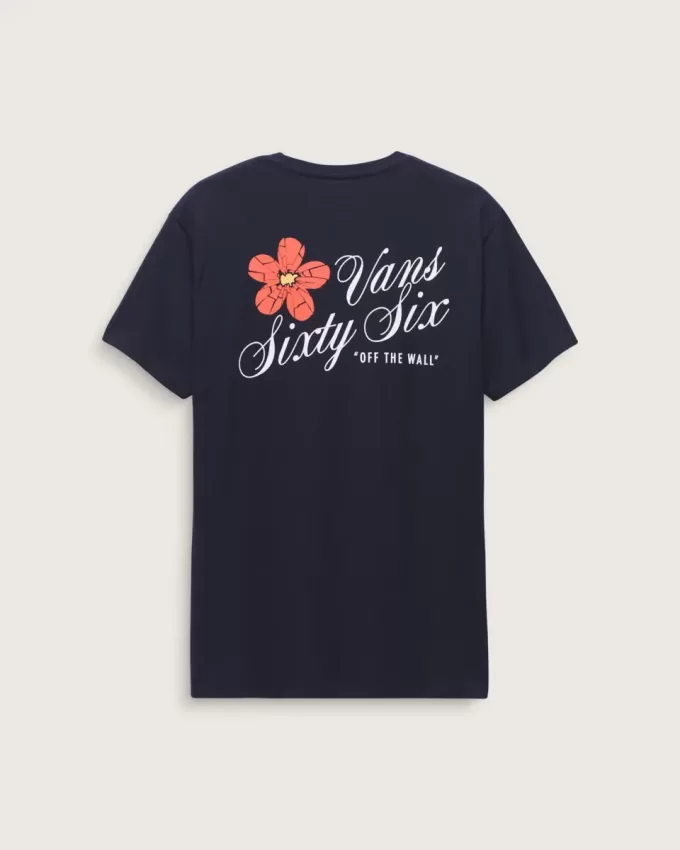 T-Shirt mit geknackter Blume