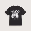T-Shirt mit Karo- und Knochen-Print T-Shirt mit Karo- und Knochen-Print