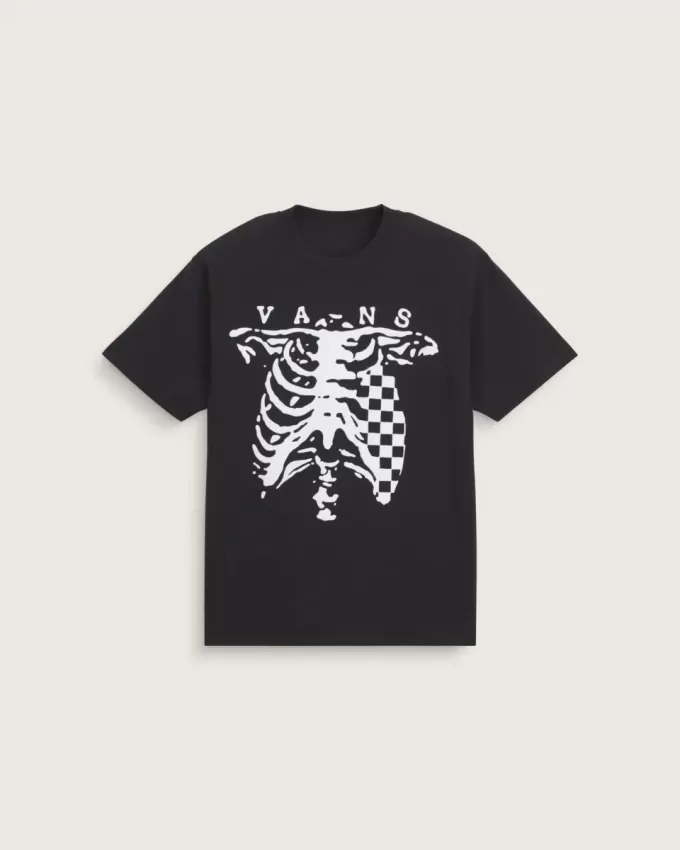 T-Shirt mit Karo- und Knochen-Print T-Shirt mit Karo- und Knochen-Print