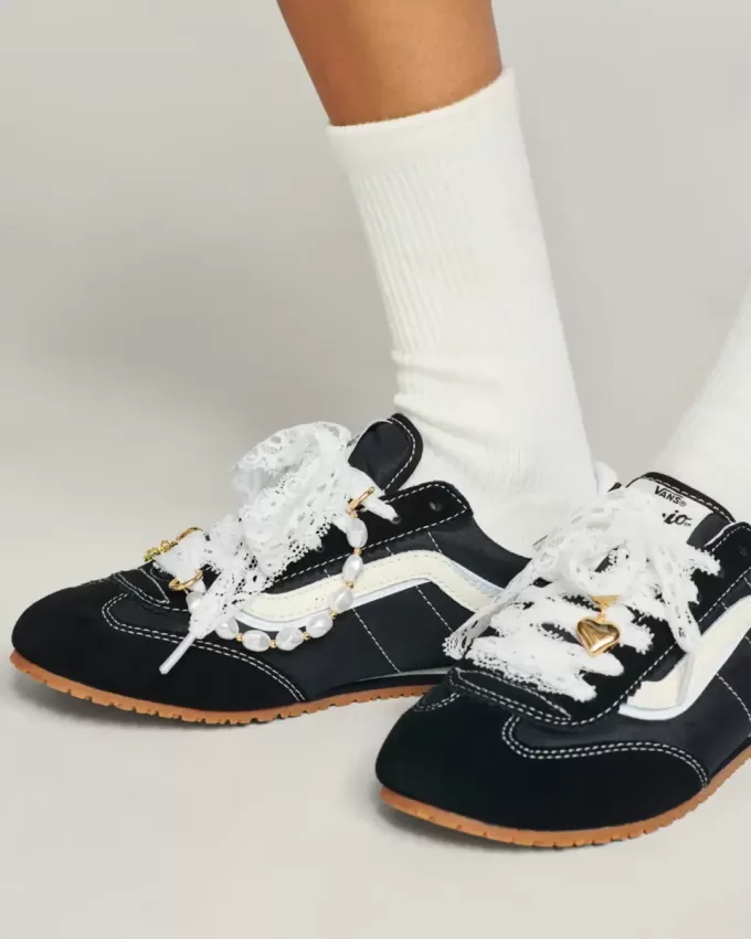 Vans – Perlen- und Spitzen-Schuhanhänger-Set