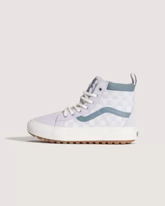 Wasserabweisender Sk8-Hi-Schuh mit Schachbrettmuster für kleine Kinder